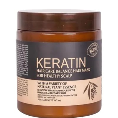 BRAZIL NUT KERATIN HAIR MASK: 500ML FOR A HEALTHY SCALP AND BALANCED HAIR (ORIGINAL)